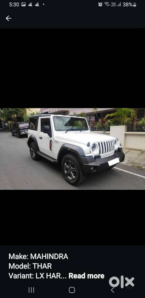 Mahindra Thar Lx 4-str Hard Top Mt, 2023, Diesel