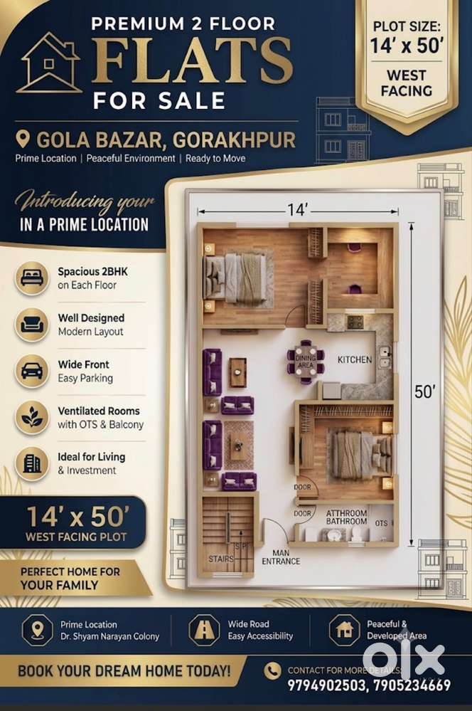 2 BHK FLAT for sale in your gola bazar