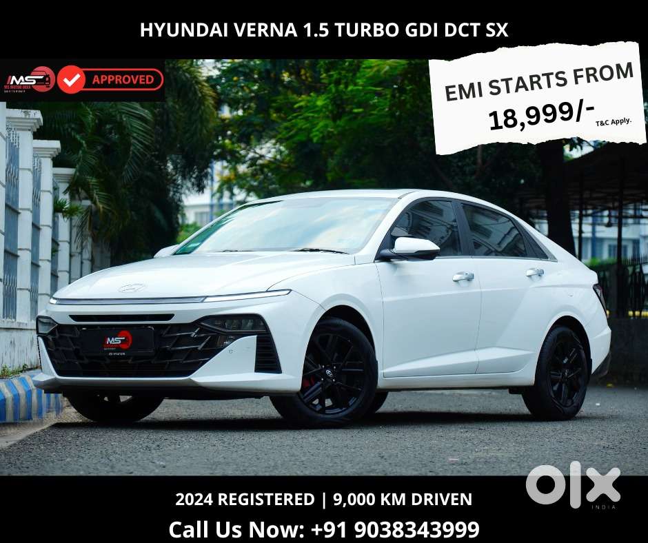 Hyundai Verna 1.5 Sx Turbo Petrol Dct Dual Tone, 2024, Petrol
