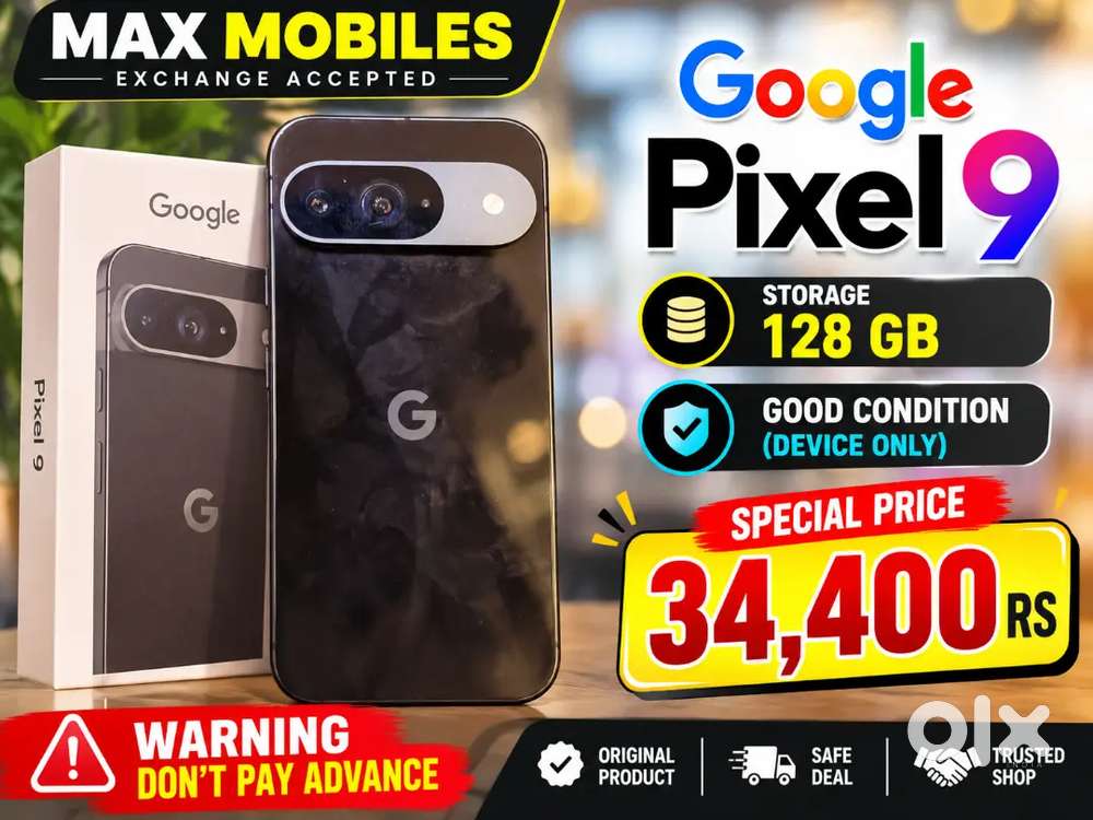 Pixel 9

STORAGE : 128 GB

Good Condition (Device Only)

 *WARNING DON