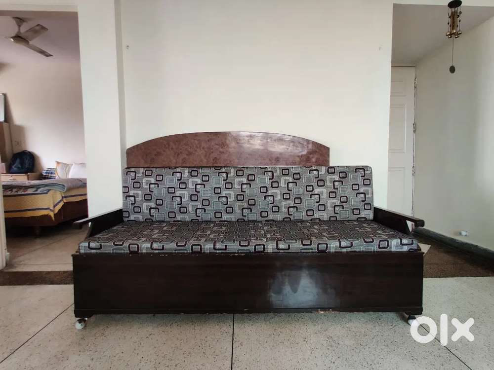 3 Seater Wooden Sofa Cum Bed in India, Free classifieds in India OLX