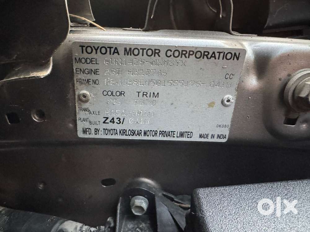 Toyota Innova Crysta 2.4 G Mt, 2019, Diesel