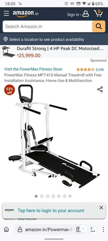 Powermax best sale manual treadmill