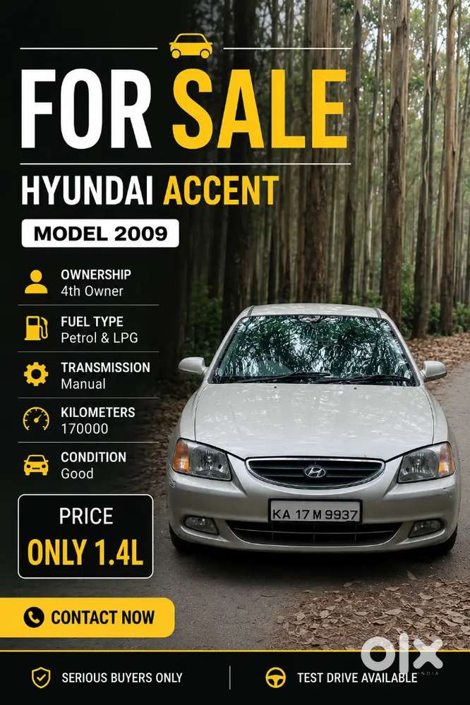 Hyundai Accent Lpg And Petrol 1.5 Executive 2009