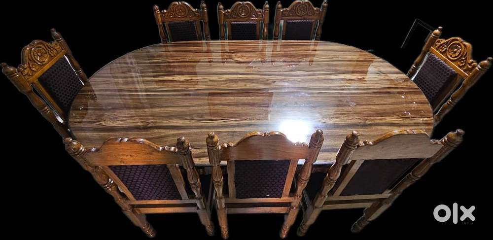 8-Seater Solid Teak Wood Dining Table &ndash; Excellent Condition