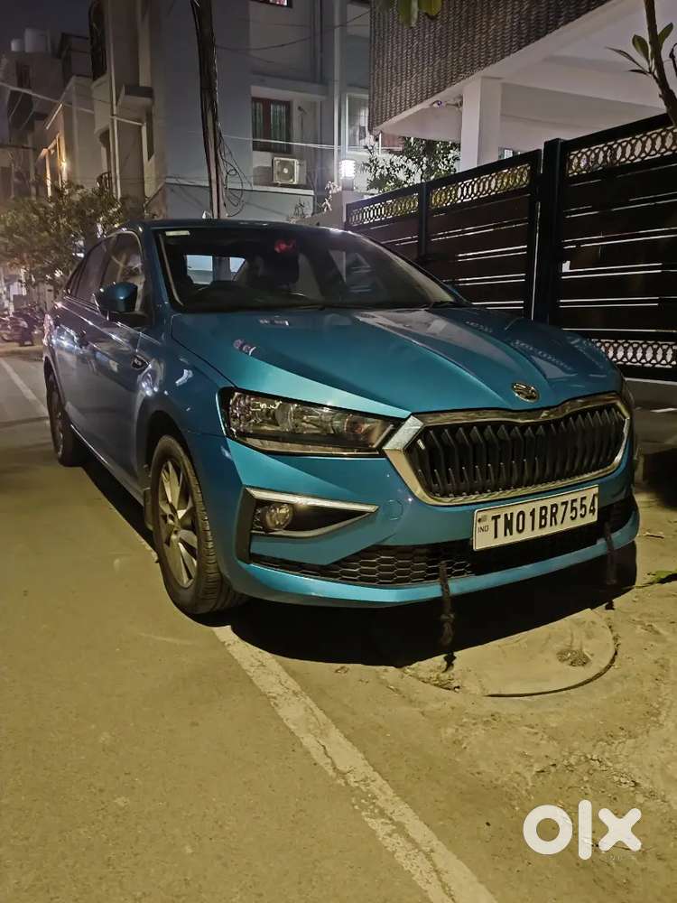 Skoda Slavia 1.5mt Ambition 2023 Crystal Blue Petrol 11000 Km Driven