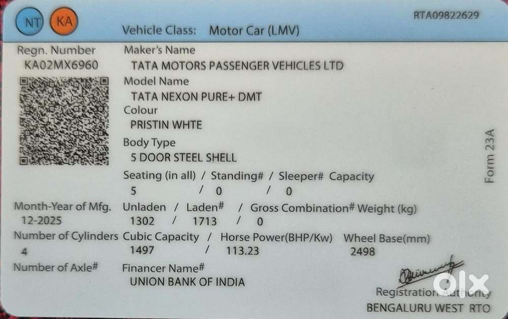 Tata Nexon Creative 1.2 Revotron Petrol 6 Mt Dt, 2025, Diesel