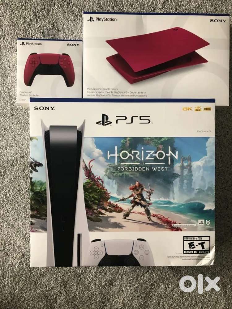 Sony PS5 Horizon Forbidden West Disc Edition Console - Cosmic Red Bund