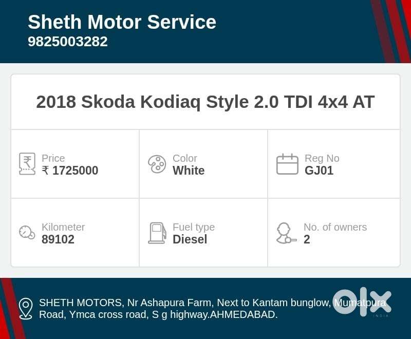 Skoda Kodiaq 2.0 Style Tdi 4x4 At, 2018, Diesel