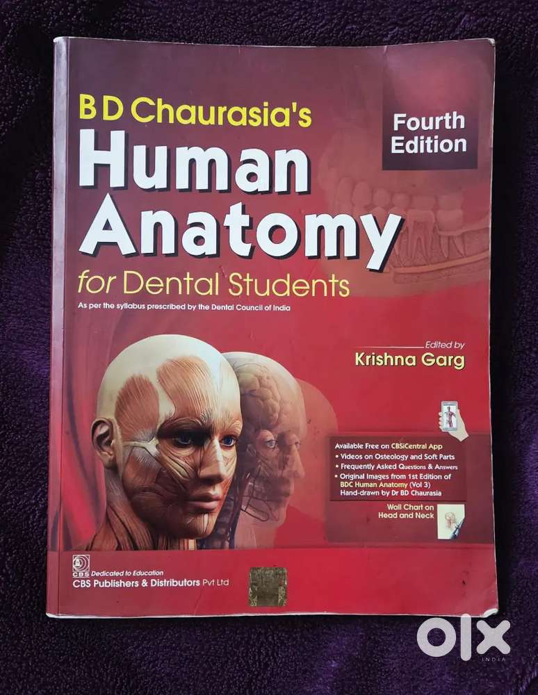 BD Charasia's Human anatomy for dental students