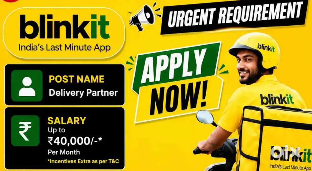 Blinkit Grocery Delivery Jobs in Kazhakoottam