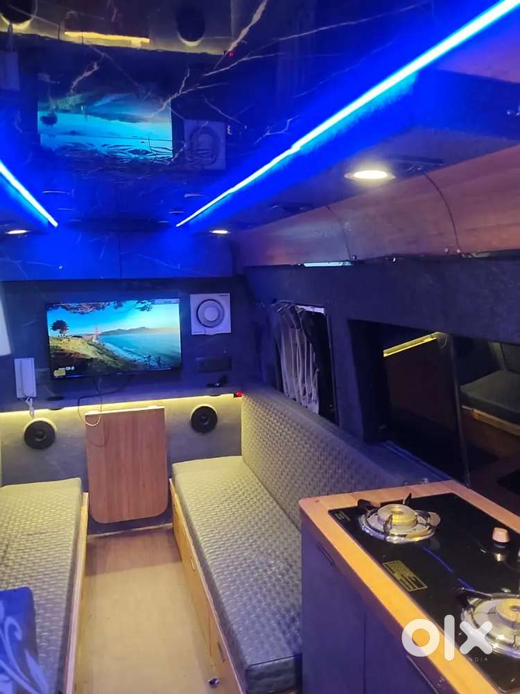 Force Motors Tempo Traveller  Vanity Van Modified Atesh Let Bathroom