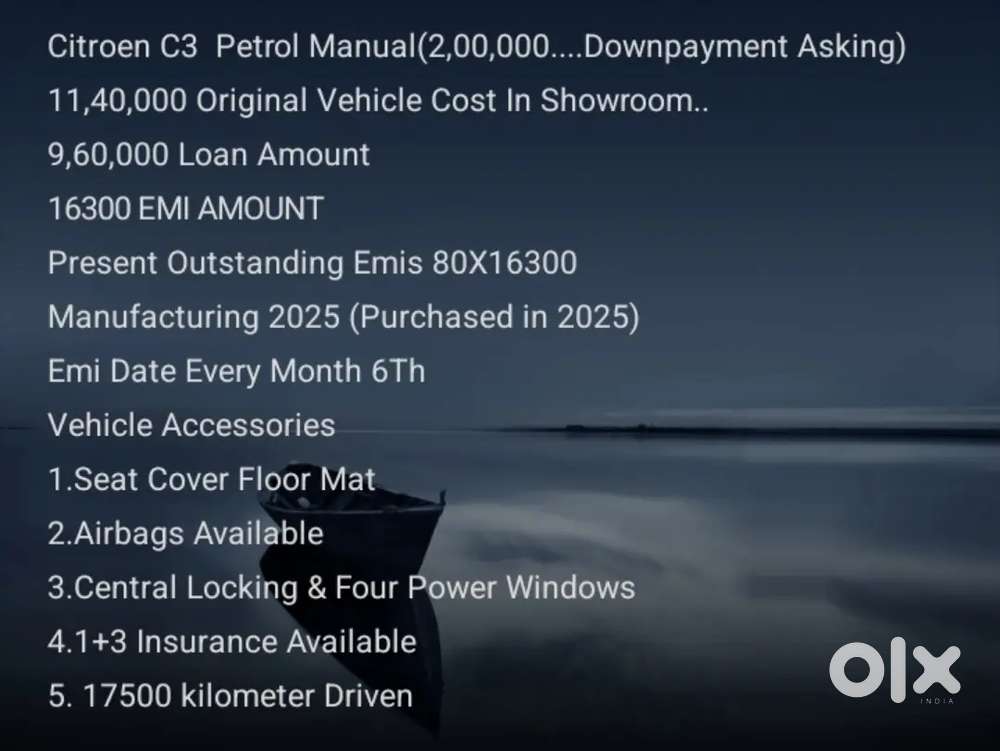 Citroen C3 2025(continue Finance)