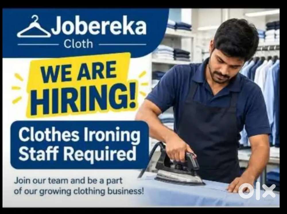 Clothes ironing staff required