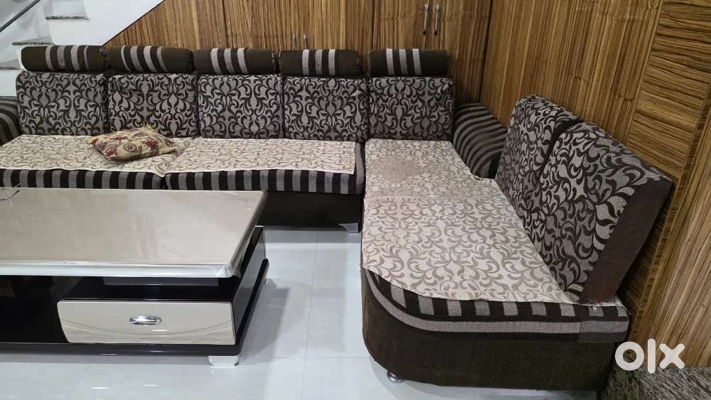 Sofa set 5 seater + lounger