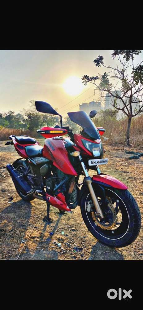 apache rtr 200 4v with indicator light knucklegaurd - Motorcycles ...