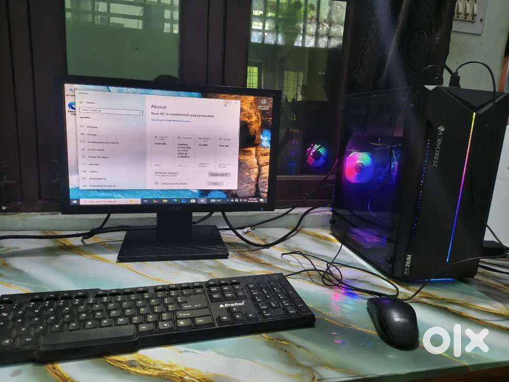 Complete Desktop PC Setup  8GB RAM 256g SSD|card