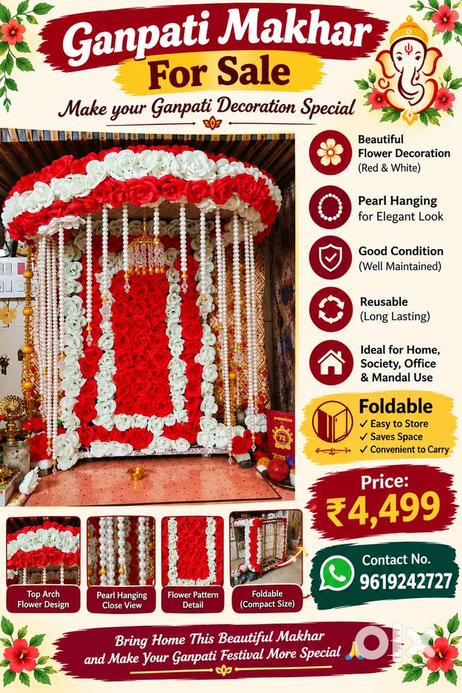 Beautiful & attractive Makar  Good condition  Foldable