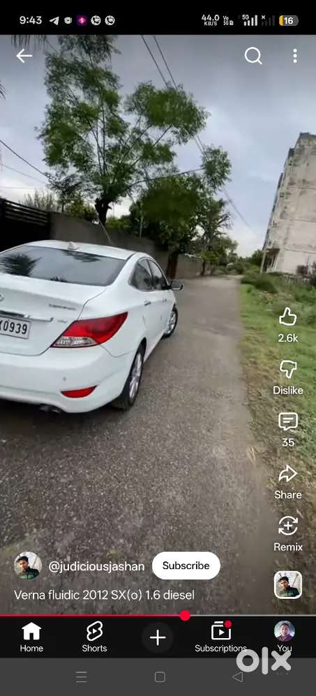 Hyundai Verna 1.6 Sx 2012