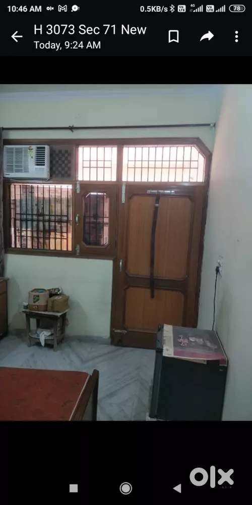 Furnished one bedroom bathroom for single person phase 3A mohali For