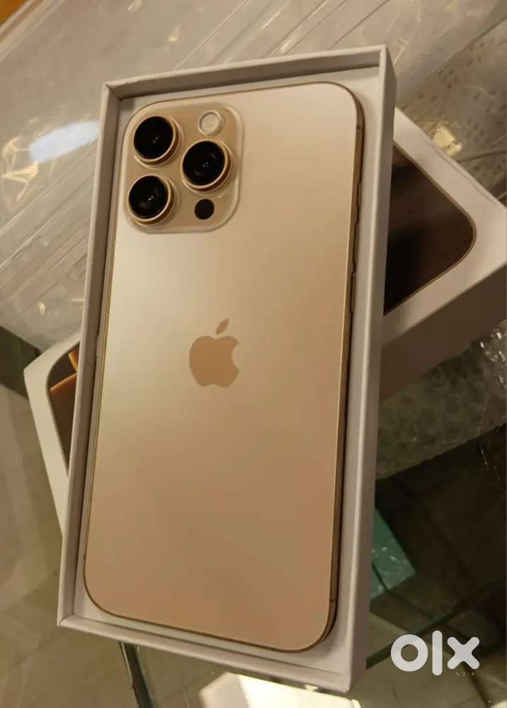APPLE IPHONE 16PROMAX ROSE GOLD COLOR 256GB CONDITION GOOD ACCESSORIES