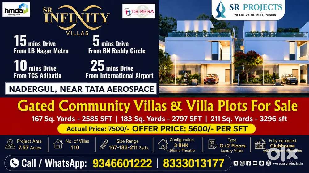 SRI INFINITY VILLAS BY SR PROJECTS