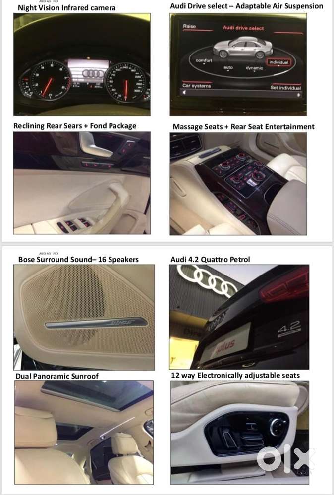 Audi A8 L 2011 Petrol 44000 Km Driven
