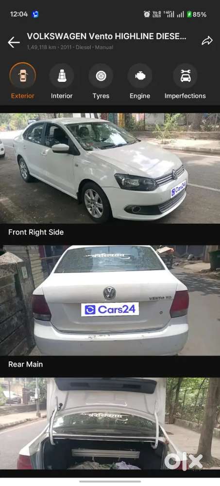 Volkswagen Vento Diesel Highline 2011 Car