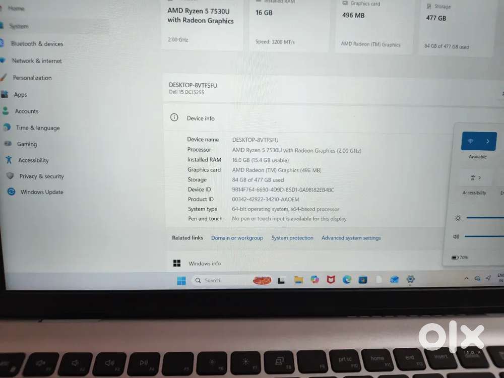 Brand New laptop with original receipt and five years warranty