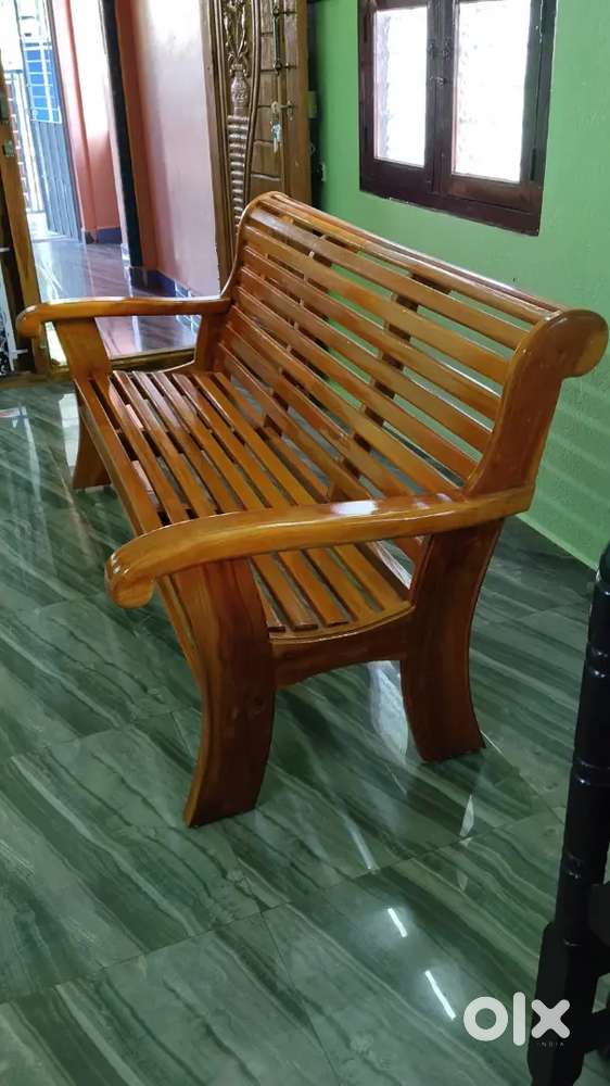 Teak wood sofa