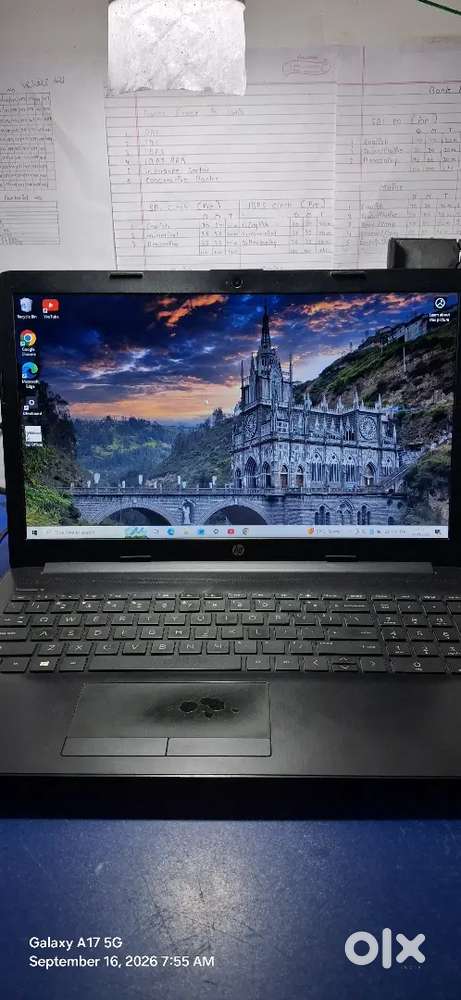 HP laptop , RAM - 4GB ,4G,Black,With- Charger, Keyboard,Mouse