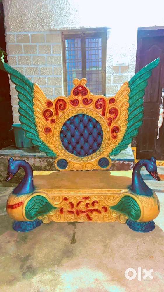 Decoration Haldi, Maharaj Chair nd Items Home Decor & Garden 1783997170