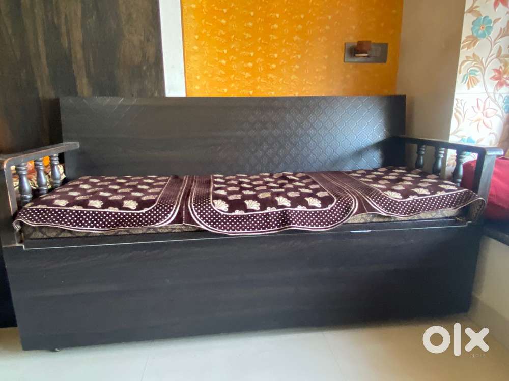 Wooden Sofa cum storage unit