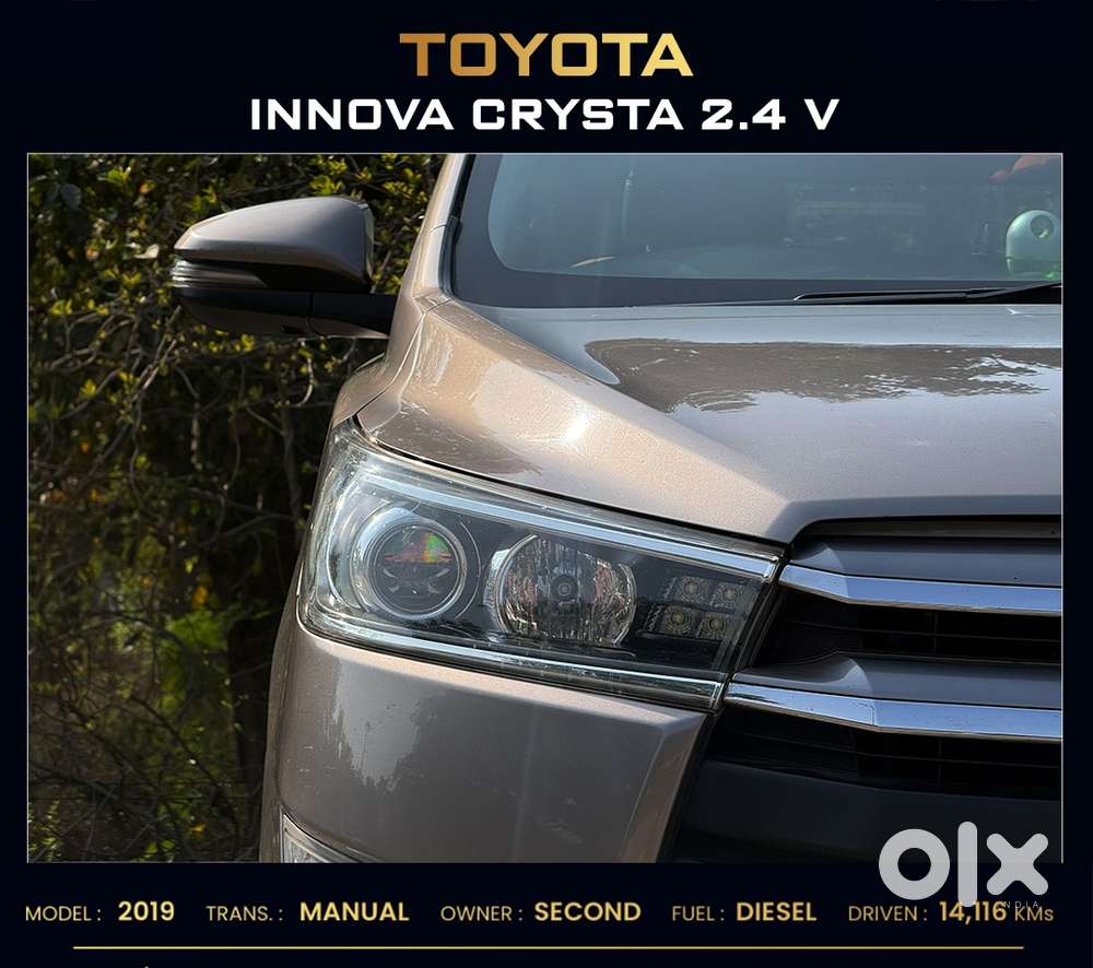 Toyota Innova Crysta 2.4 V 7 Str, 2019, Diesel