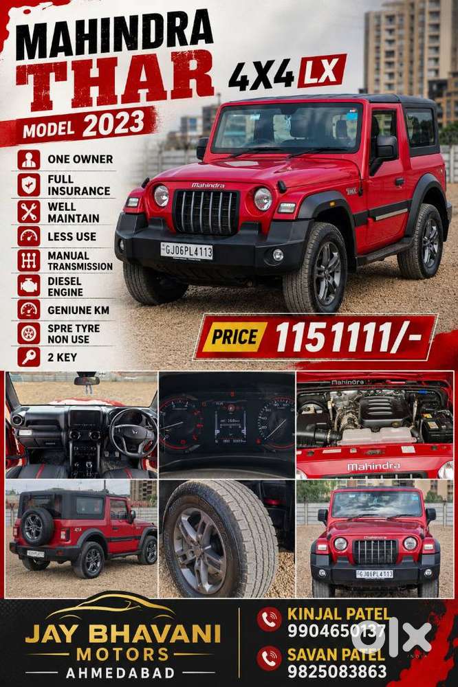 Mahindra Thar Lx D 4wd At, 2023, Diesel