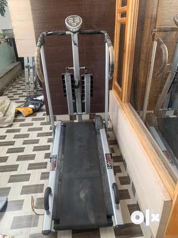 Lifeline manual 4 in 1 Treadmill 3 level Manual Incline with Jogger Sports Equipment 1783965165