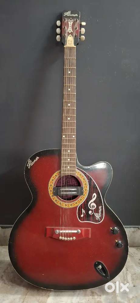 Hovner semi-acoustic guitar.