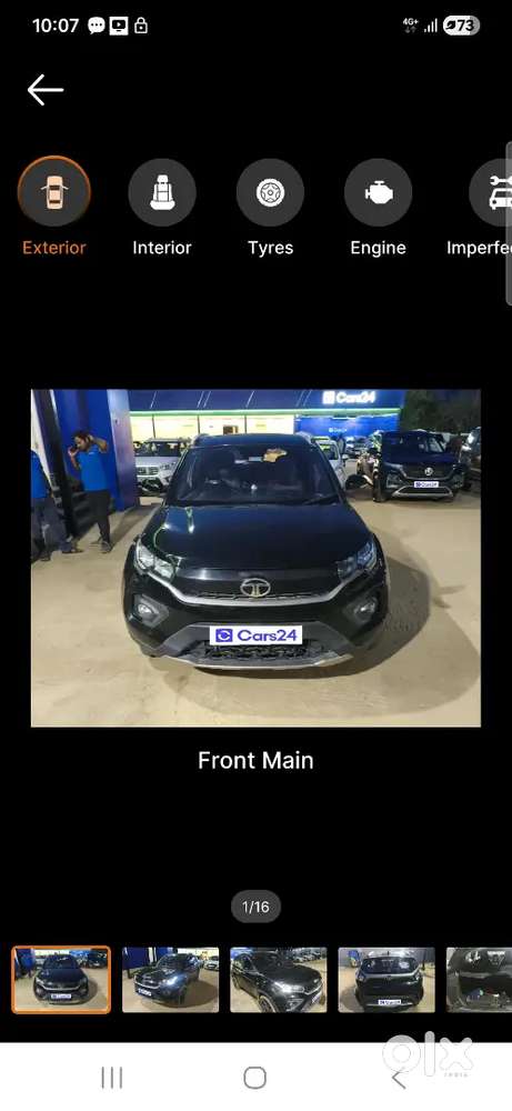 Single Owner Tata Nexon Xz+ (o) Dark Edition  Petrol  77k Km