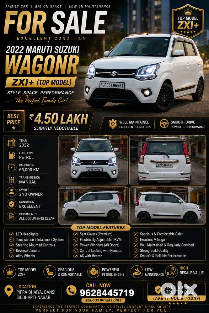 Maruti Suzuki Wagon R 2022 Petrol Excellent Condition