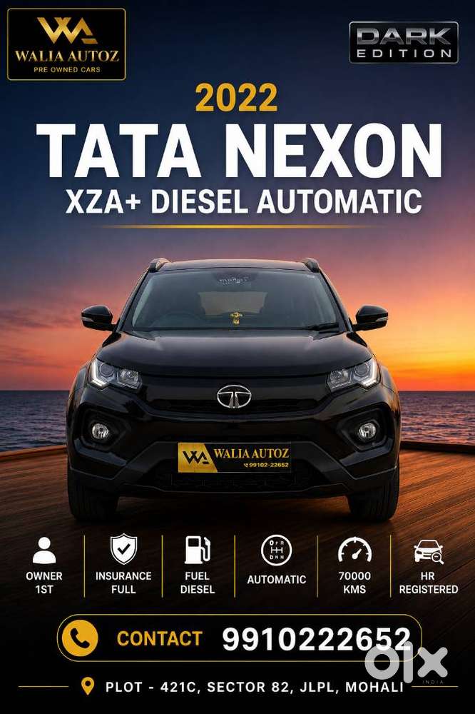Tata Nexon 1.5 Revotorq Xza Plus Premium Dark Edition, 2022, Diesel