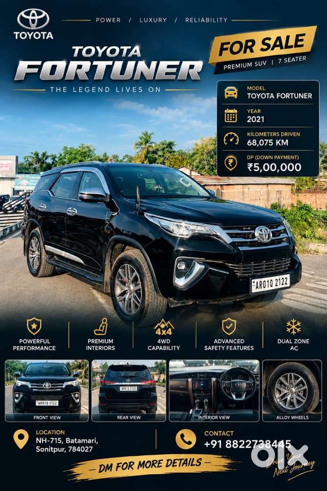 Toyota Fortuner [2021-ongoing] 2.8 2wd Diesel At, 2020, Diesel