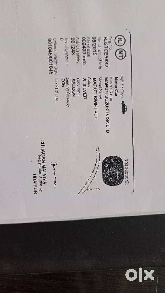 Maruti Suzuki Swift Vdi Optional, 2015, Diesel