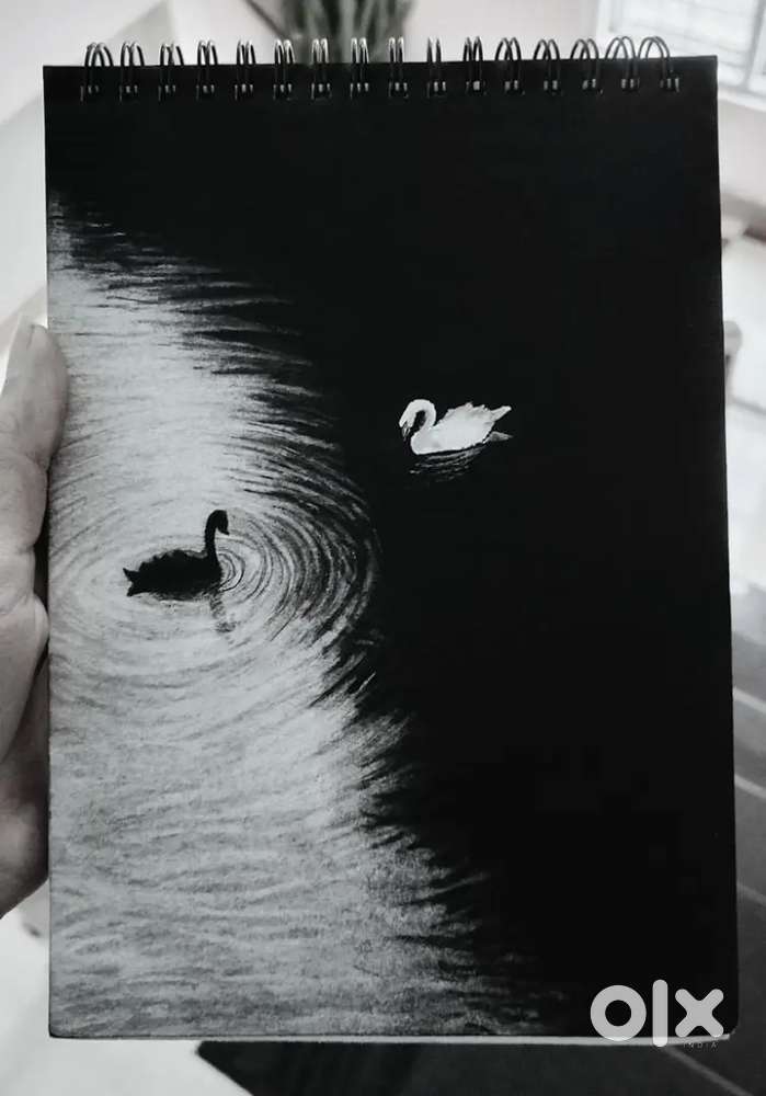 Black and white