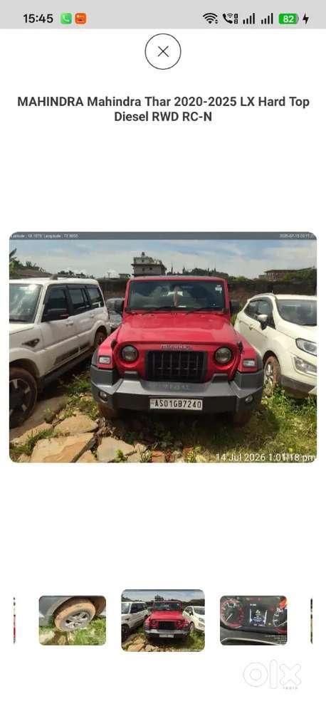Mahindra Thar.e Diesel 2024 Bank Seized Car
