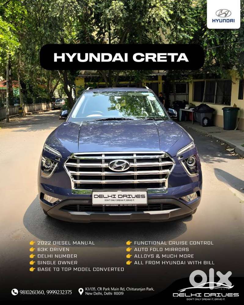 Hyundai Creta E 1.5 Diesel, 2022, Diesel