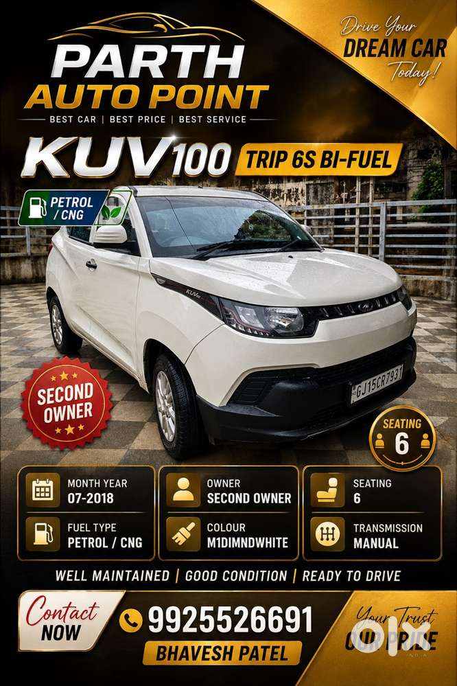 Mahindra Kuv 100 2018 Cng & Hybrids Well Maintained