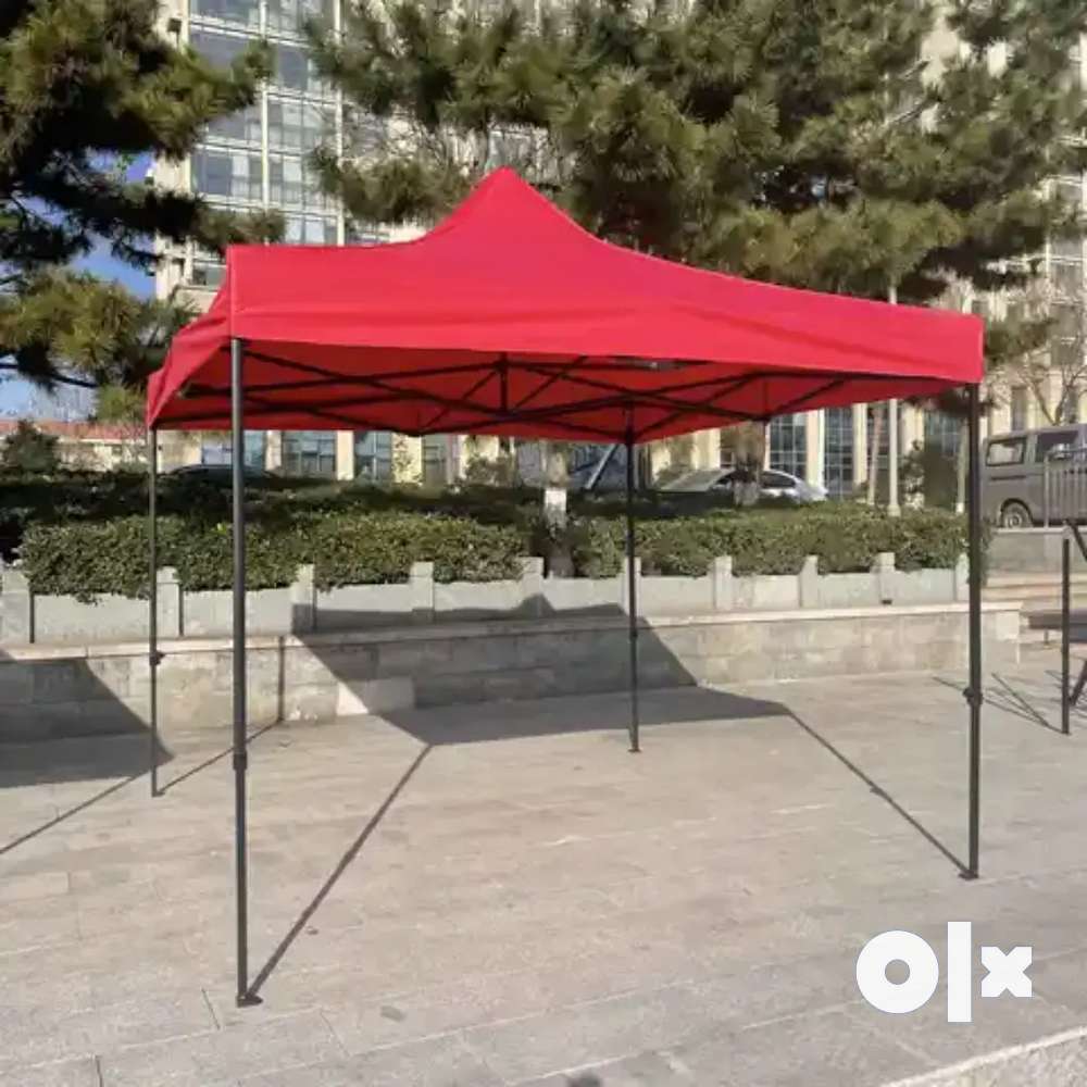 Invezo 2 x 2 Meter / 6.5 x 6.5 feet Gazebo Tent for Outdoor (Portable  Shade) White Foldable Outdoor Advertising Gazebo Canopy Tent 2 Mins  Installation