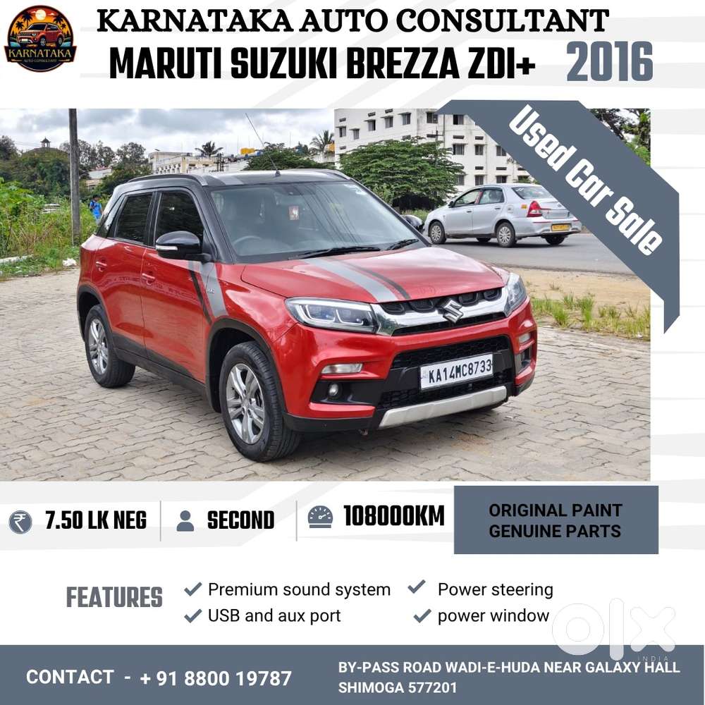 Maruti Suzuki Brezza Zdi Plus, 2016, Diesel