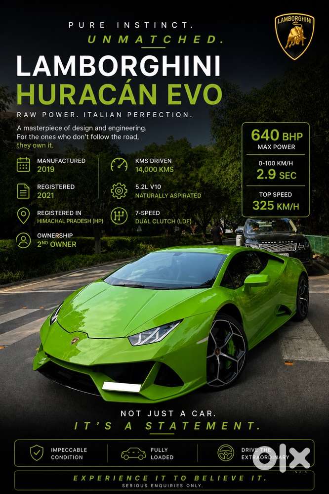 Lamborghini Huracan Evo Awd 2019/2021