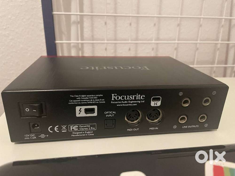 Focusrite Clarett 2 Pre - Thunderbolt - 2 Channel Audio Interface